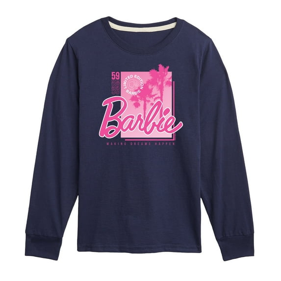 Barbie - Barbie Pink Core - Toddler And Youth Long Sleeve Graphic T-Shirt