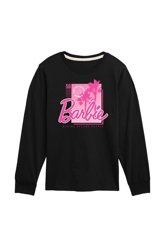 - Barbie Pink Core - Toddler And Youth Long Sleeve Graphic T-Shirt