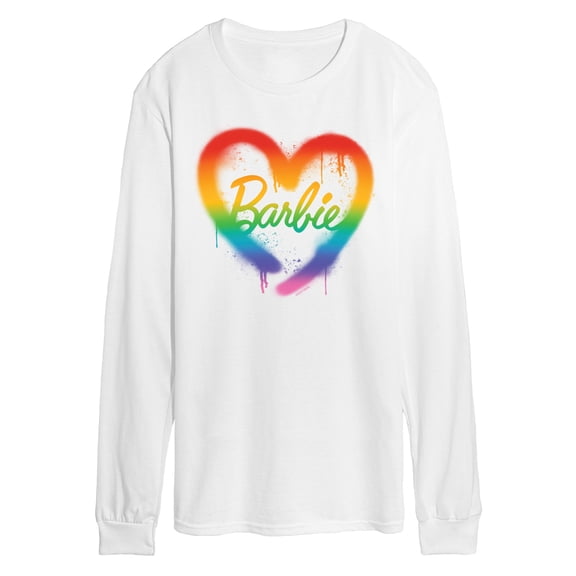 Barbie - Barbie Rainbow Heart - Men's Long Sleeve Graphic T-Shirt