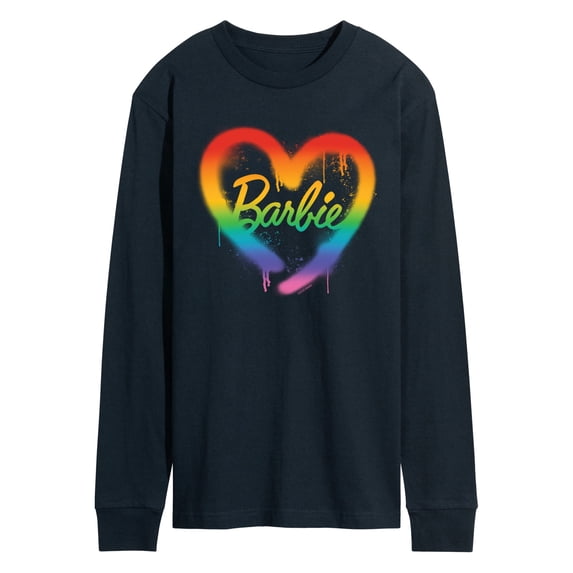 Barbie - Barbie Rainbow Heart - Men's Long Sleeve Graphic T-Shirt