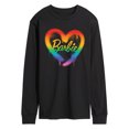 thumbnail image 1 of Barbie - Barbie Rainbow Heart - Men's Long Sleeve Graphic T-Shirt, 1 of 4