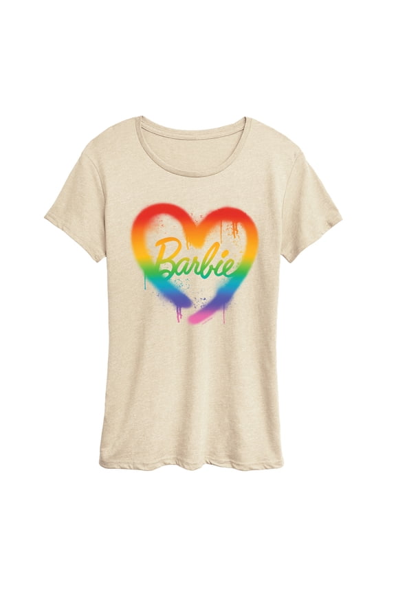 - Barbie Rainbow Heart - Women's Short Sleeve Graphic T-Shirt