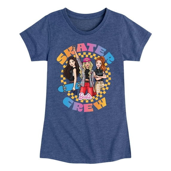 Barbie - Barbie Skater Crew - Girls Fitted Short Sleeve Graphic T-Shirt