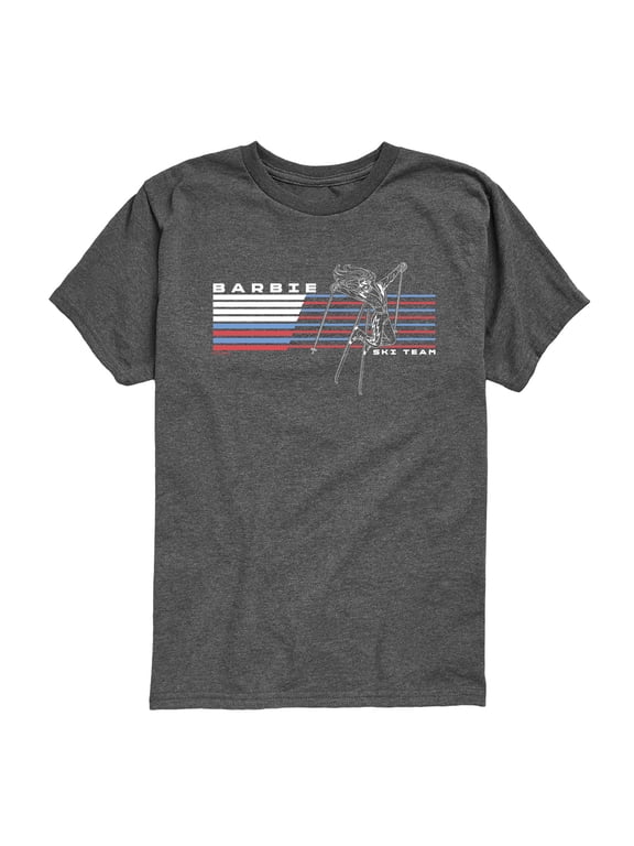 - Barbie Ski Team Horiztonal Chest Boys' Short Sleeve Graphic T-Shirt