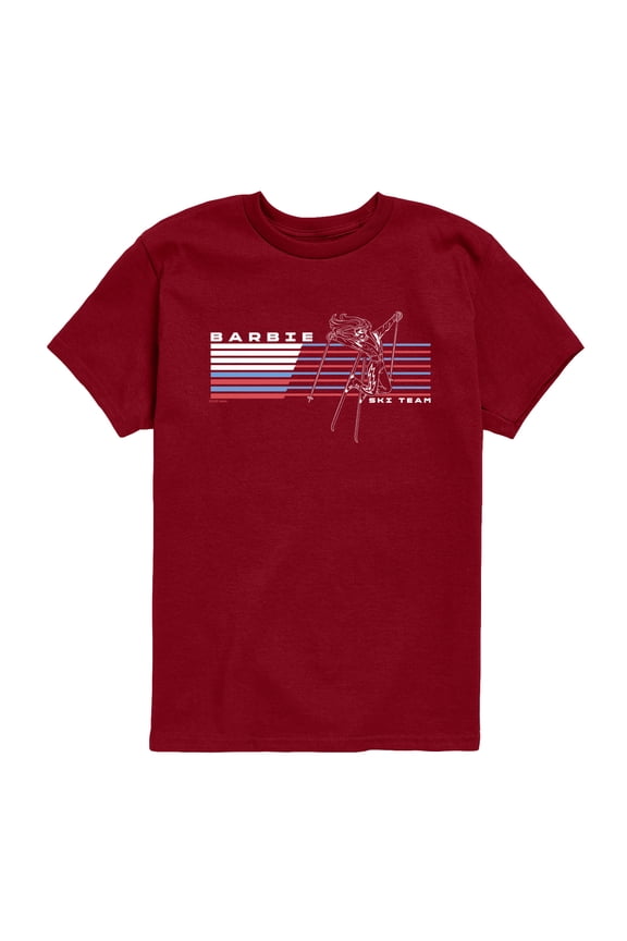 - Barbie Ski Team Horiztonal Chest - Youth Boys Short Sleeve Graphic T-Shirt