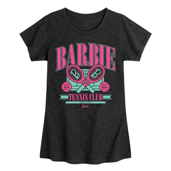 Barbie - Barbie Tennis Club - Girls Fitted Short Sleeve Graphic T-Shirt