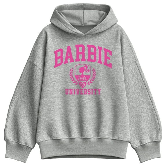 Barbie - Barbie University - Ladies Oversized Fleece Hoodie Sweatshirt