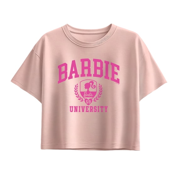 Barbie - Barbie University - Youth Girls Boxy T-Shirt