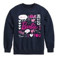 thumbnail image 1 of Barbie - Barbie Valentine's Collage - Toddler And Youth Crewneck Fleece Sweatshirt, 1 of 5