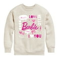 thumbnail image 1 of Barbie - Barbie Valentine's Collage - Toddler And Youth Crewneck Fleece Sweatshirt, 1 of 5