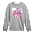 thumbnail image 1 of Barbie - Barbie Valentine's Collage - Toddler And Youth Long Sleeve Graphic T-Shirt, 1 of 5