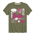 thumbnail image 1 of Barbie - Barbie Valentine's Collage - Toddler And Youth Short Sleeve Graphic T-Shirt, 1 of 5