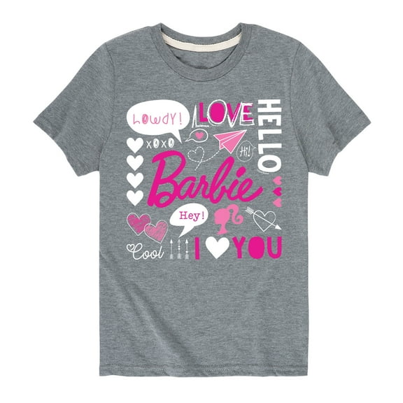 Barbie - Barbie Valentine's Collage - Toddler And Youth Short Sleeve Graphic T-Shirt