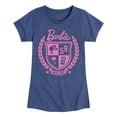 thumbnail image 1 of Barbie - Barbie Varsity Malibu Seal - Girls Fitted Short Sleeve Graphic T-Shirt, 1 of 5