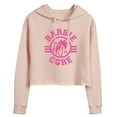 thumbnail image 1 of Barbie - Barbiecore Collegiate - Juniors Cropped Pullover Hoodie, 1 of 5