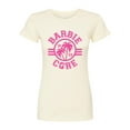 thumbnail image 1 of Barbie - Barbiecore Collegiate - Juniors Fitted Graphic T-Shirt, 1 of 5