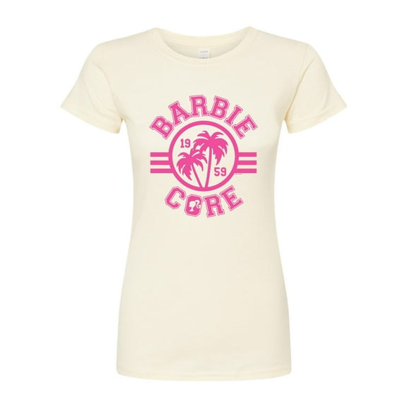 Barbie - Barbiecore Collegiate - Juniors Fitted Graphic T-Shirt
