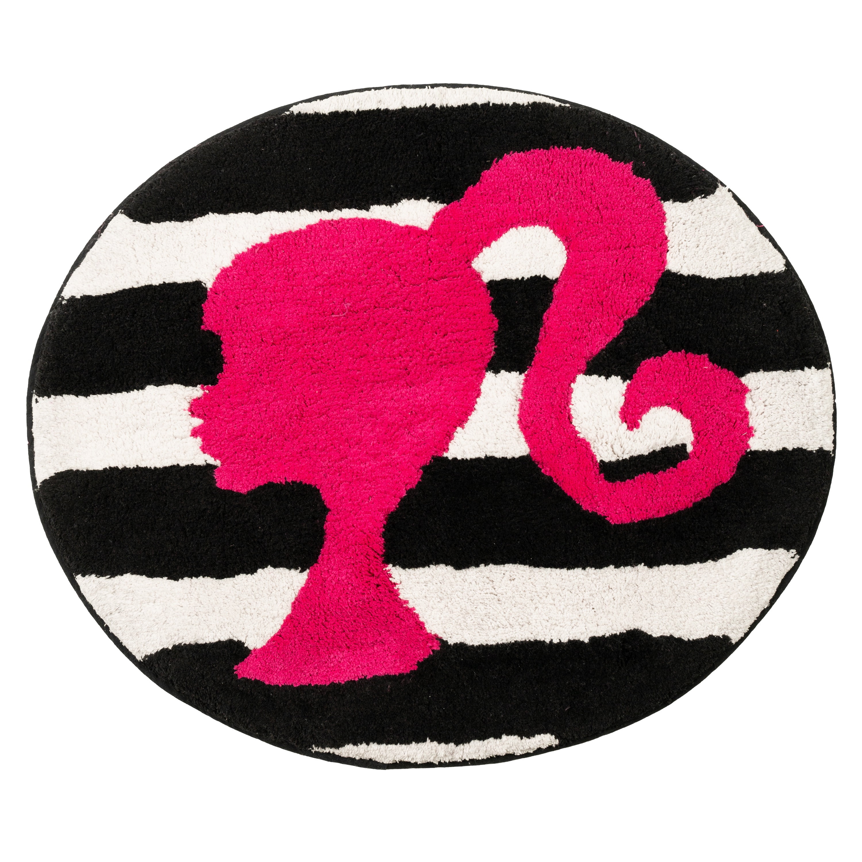 Barbie Bathroom Rug, Tufted Cotton, Non-Slip, 26