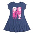 thumbnail image 1 of Barbie - Be Original Squares - Toddler And Youth Girls Fit And Flare Dress, 1 of 4