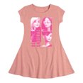 thumbnail image 1 of Barbie - Be Original Squares - Toddler And Youth Girls Fit And Flare Dress, 1 of 1