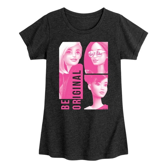 Barbie - Be Original Squares - Toddler And Youth Girls Short Sleeve Graphic T-Shirt