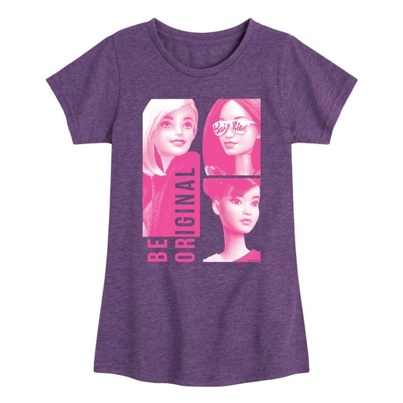 Barbie - Be Original Squares - Toddler And Youth Girls Short Sleeve Graphic T-Shirt