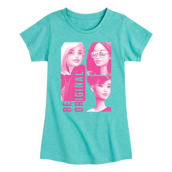 Barbie - Be Original Squares - Toddler And Youth Girls Short Sleeve Graphic T-Shirt
