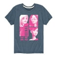 thumbnail image 1 of Barbie - Be Original Squares - Toddler And Youth Short Sleeve Graphic T-Shirt, 1 of 5