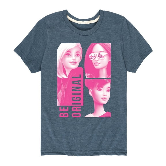 Barbie - Be Original Squares - Toddler And Youth Short Sleeve Graphic T-Shirt