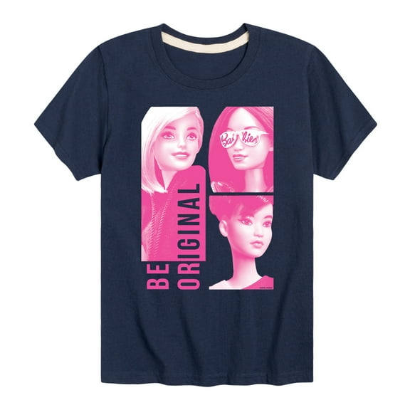 Barbie - Be Original Squares - Toddler And Youth Short Sleeve Graphic T-Shirt