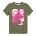 thumbnail image 1 of Barbie - Be Original Squares - Toddler And Youth Short Sleeve Graphic T-Shirt, 1 of 5