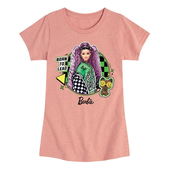 Barbie - Be The Boss Barbie - Girls Fitted Short Sleeve Graphic T-Shirt