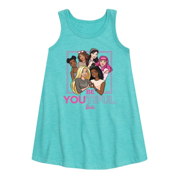 Barbie - BeYOUtiful - All Girls Are Beautiful - Toddler and Youth Girls A-line Dress