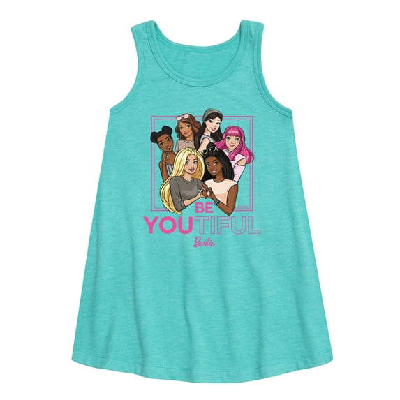 Barbie - BeYOUtiful - All Girls Are Beautiful - Toddler and Youth Girls A-line Dress