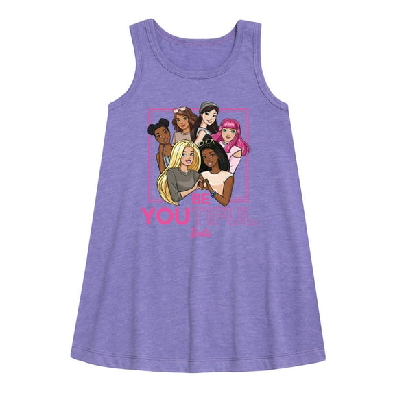 Barbie - BeYOUtiful - All Girls Are Beautiful - Toddler and Youth Girls A-line Dress