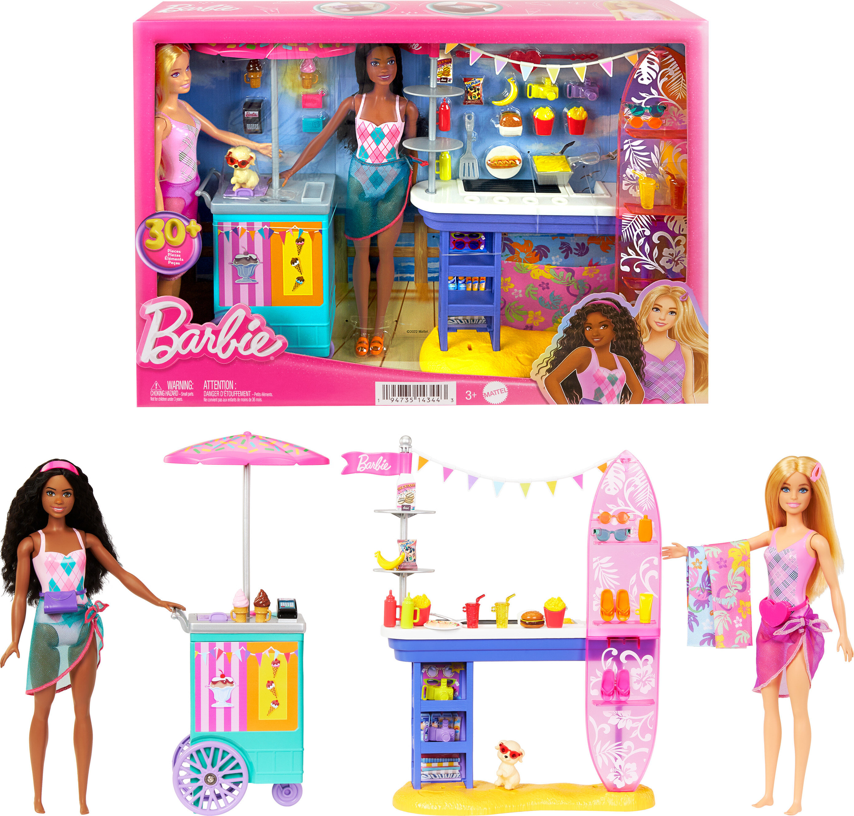 Walmart barbie playsets best sale