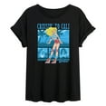thumbnail image 1 of Barbie - Beach - Juniors Oversized Graphic T-Shirt, 1 of 4