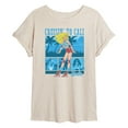 thumbnail image 1 of Barbie - Beach - Juniors Oversized Graphic T-Shirt, 1 of 4