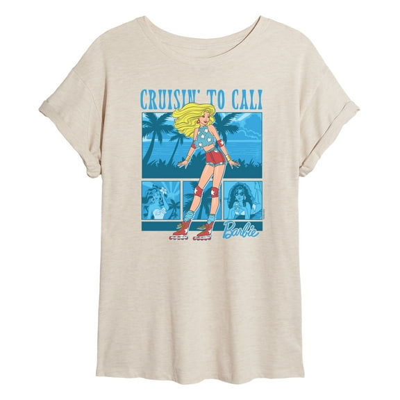 Barbie - Beach - Juniors Oversized Graphic T-Shirt