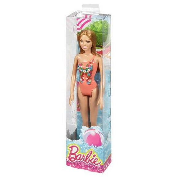 Barbie Beach Peach Swimsuit Summer Doll