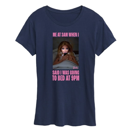 Barbie - Bedtime Meme - Women's Short Sleeve Graphic T-Shirt
