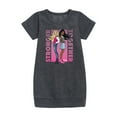 thumbnail image 1 of Barbie - Best Friends - Stronger Together - Toddler And Youth Girls Fleece Dress, 1 of 3