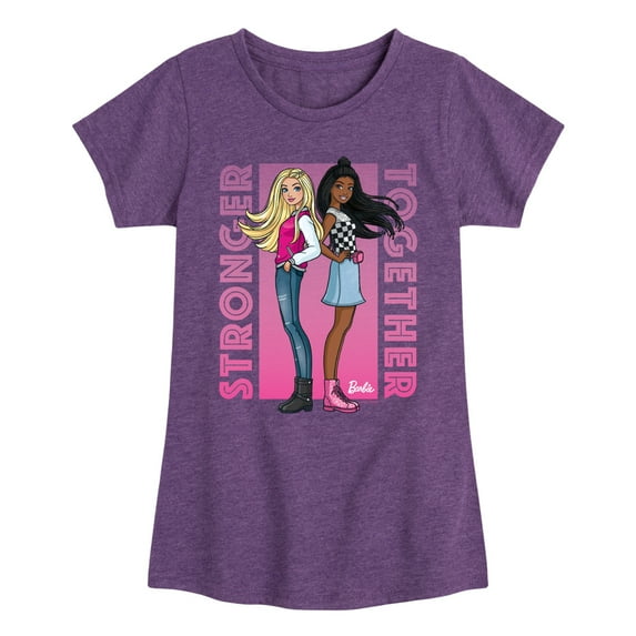 Barbie - Best Friends - Stronger Together - Toddler And Youth Girls Raglan Graphic T-Shirt