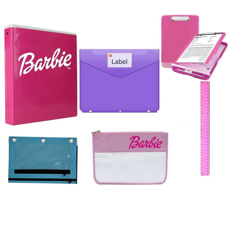 Barbie Binder Pouch Pencil Case Clipboard table Stationery Barbie stationery