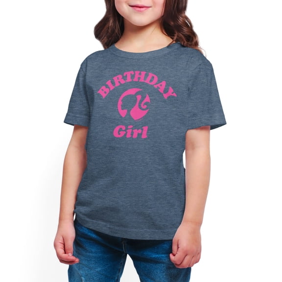 Barbie - Birthday Girl - Toddler And Youth Girls Short Sleeve Graphic T-Shirt