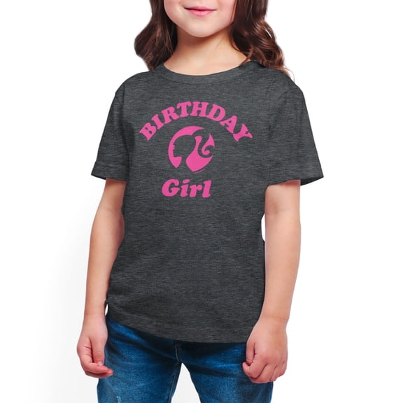 Barbie - Birthday Girl - Toddler And Youth Girls Short Sleeve Graphic T-Shirt
