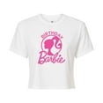 thumbnail image 1 of Barbie - Birthday - Juniors Cropped Cotton Blend T-Shirt, 1 of 5