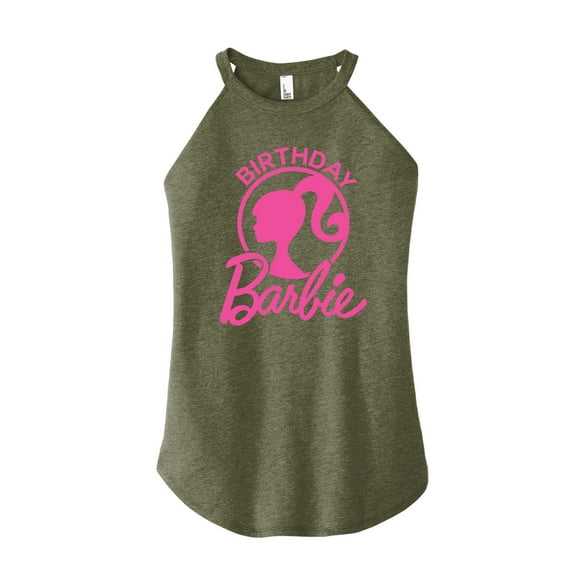 Barbie - Birthday - Juniors High Neck Tank Top