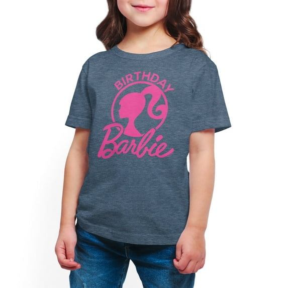 Barbie - Birthday - Toddler And Youth Girls Short Sleeve Graphic T-Shirt