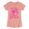 thumbnail image 1 of Barbie - Birthday - Toddler And Youth Girls Short Sleeve Graphic T-Shirt, 1 of 5